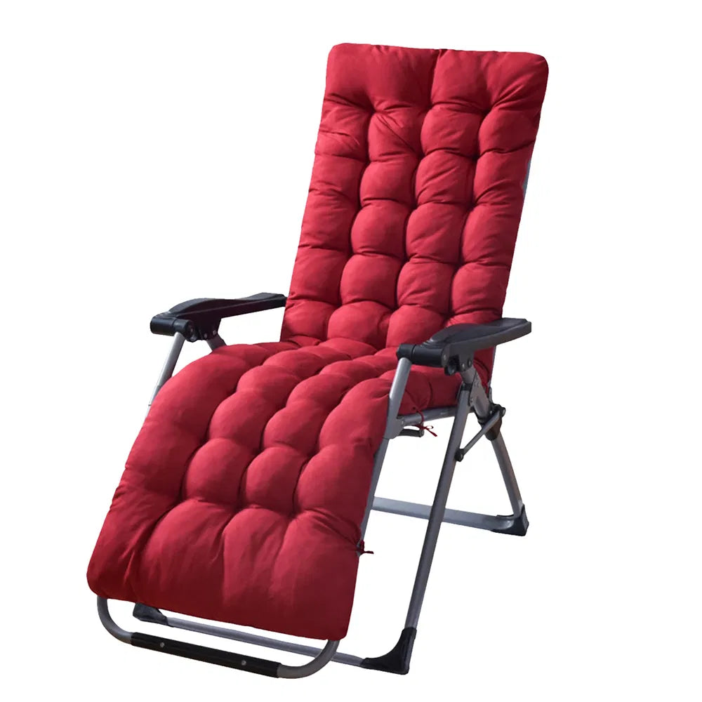 67x22in Chaise Lounger Cushion Recliner Rocking Chair Sofa Mat Deck Chair Cushion
