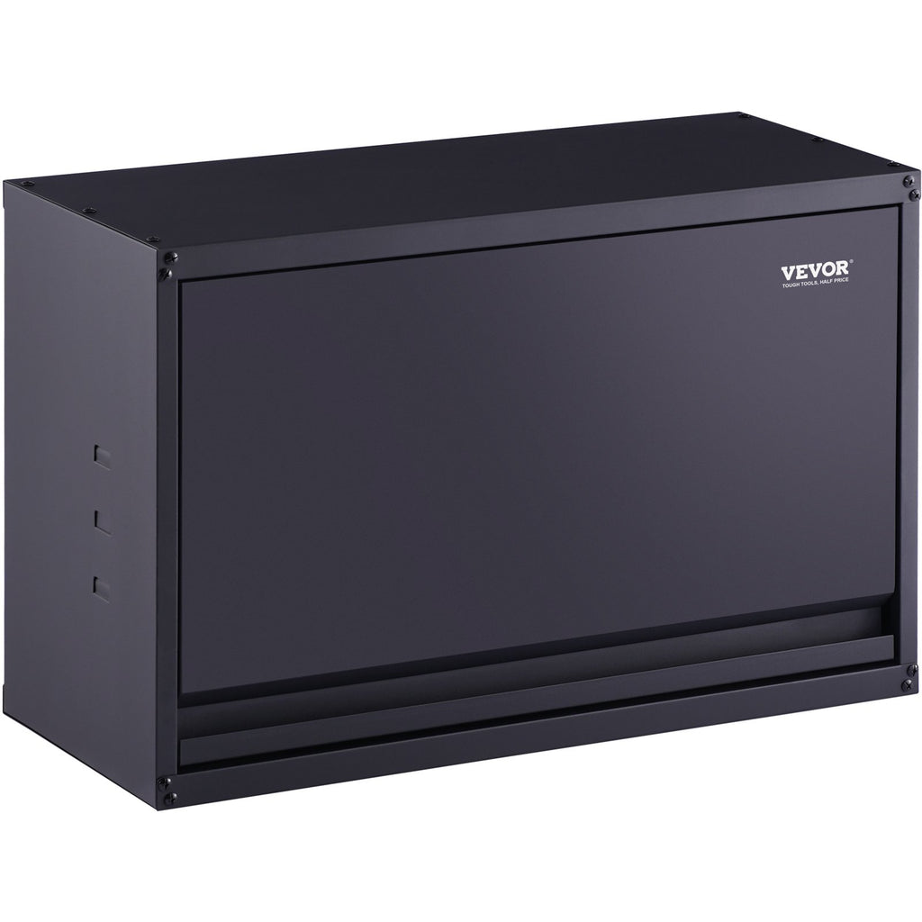 VEVOR Metal Storage Cabinet, 120lbs Load Capacity Per Shelf, 20Tall Wall-Mounted Powder-Coating Steel Garage Cabinet With Adjustable Shelf, Press To Lock & Open Door, Perfect For Office Home Garage