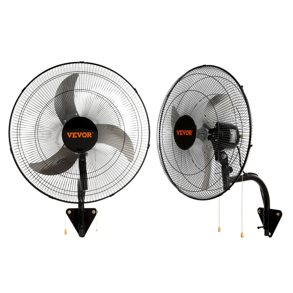 Wall Mount Fan, 2 PCS 20 Inch Oscillating, 3-speed High Velocity Max. 4000 CFM Industrial Wall Fan For Indoor, Commercial, Residential, Warehouse, Greenhouse, Workshop, Basement, Garage,Black