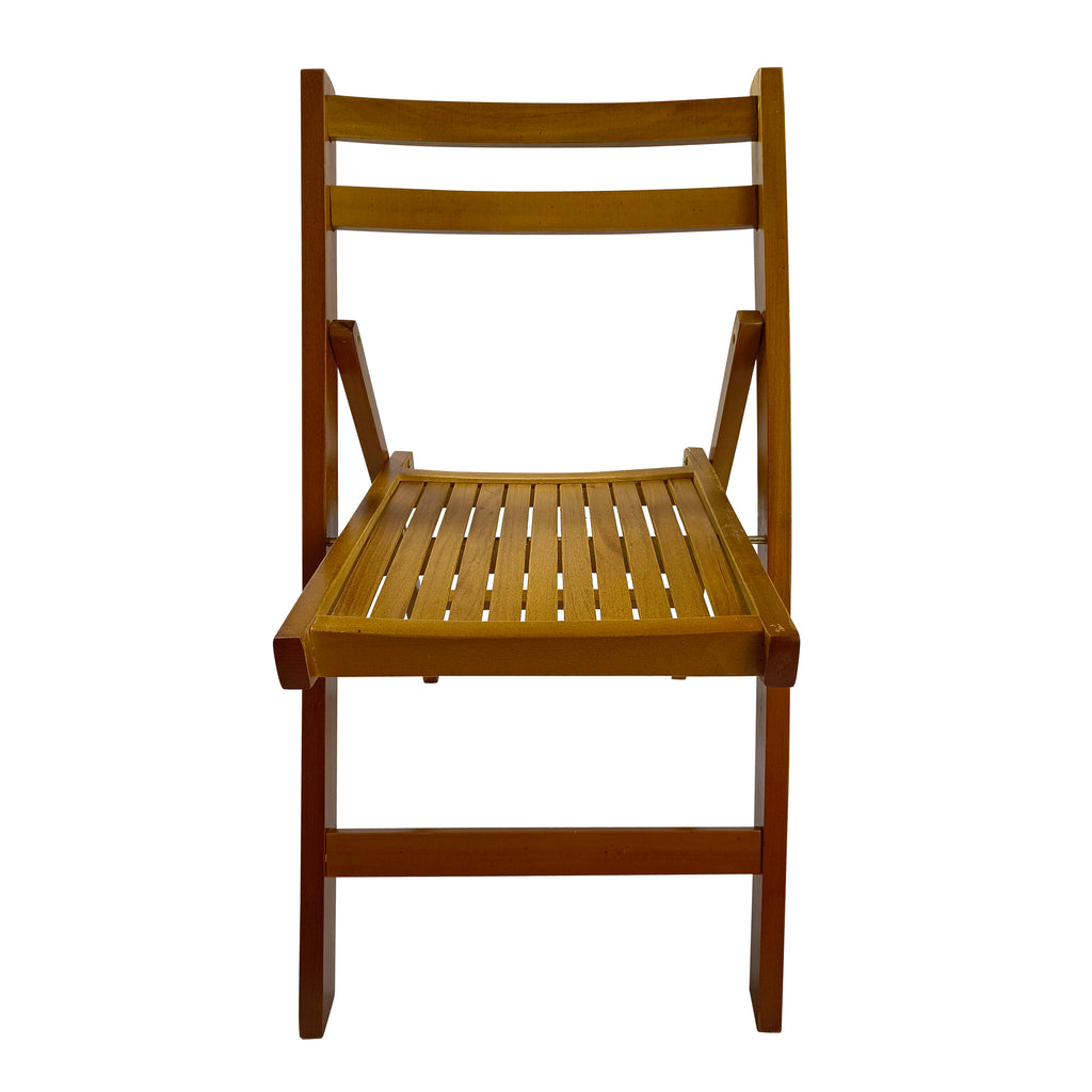 Furniture Slatted Wood Folding Special Event Chair - Honey Color, Set Of 4, FOLDING CHAIR, FOLDABLE STYLE