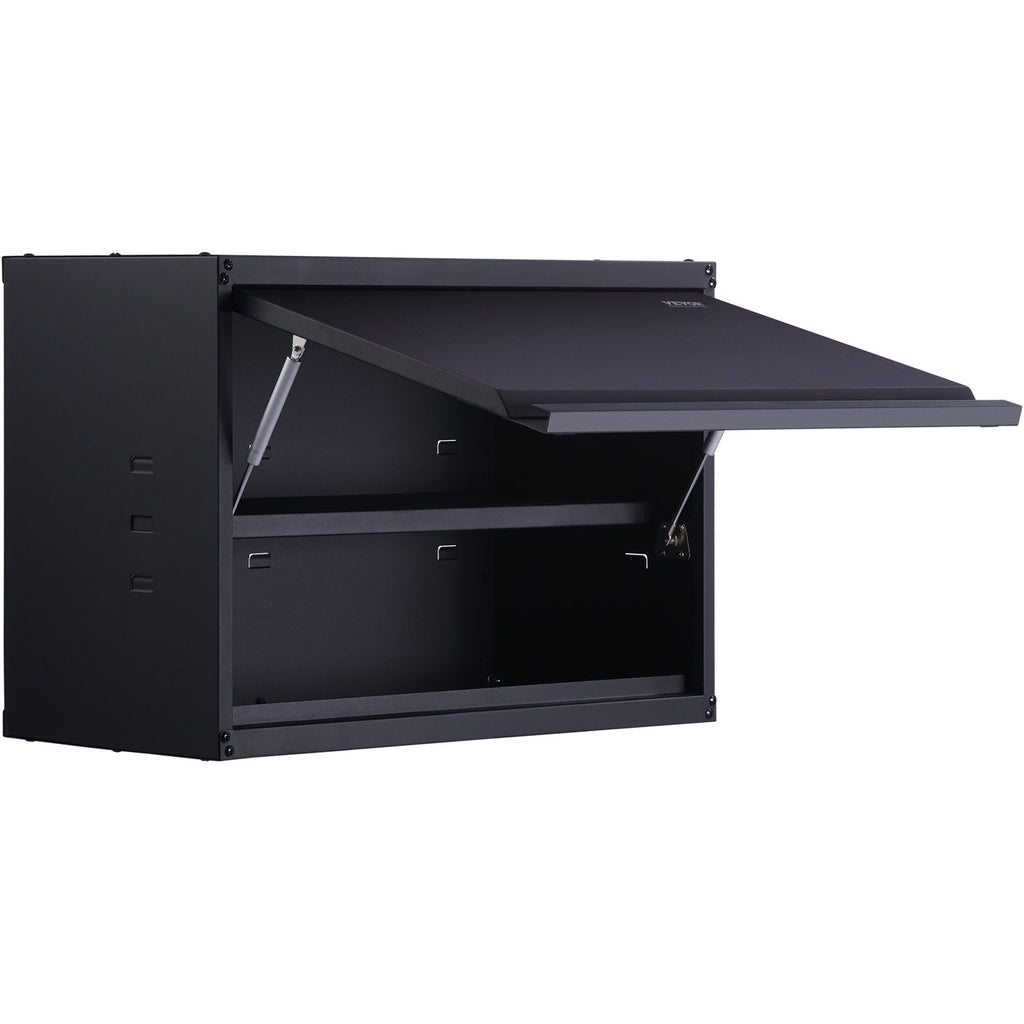 VEVOR Metal Storage Cabinet, 120lbs Load Capacity Per Shelf, 20Tall Wall-Mounted Powder-Coating Steel Garage Cabinet With Adjustable Shelf, Press To Lock & Open Door, Perfect For Office Home Garage