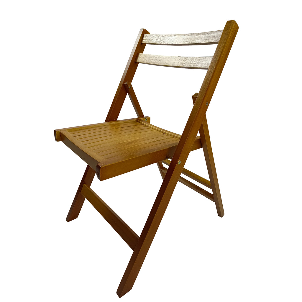 Furniture Slatted Wood Folding Special Event Chair - Honey Color, Set Of 4, FOLDING CHAIR, FOLDABLE STYLE